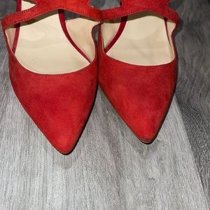 Zara red high heels